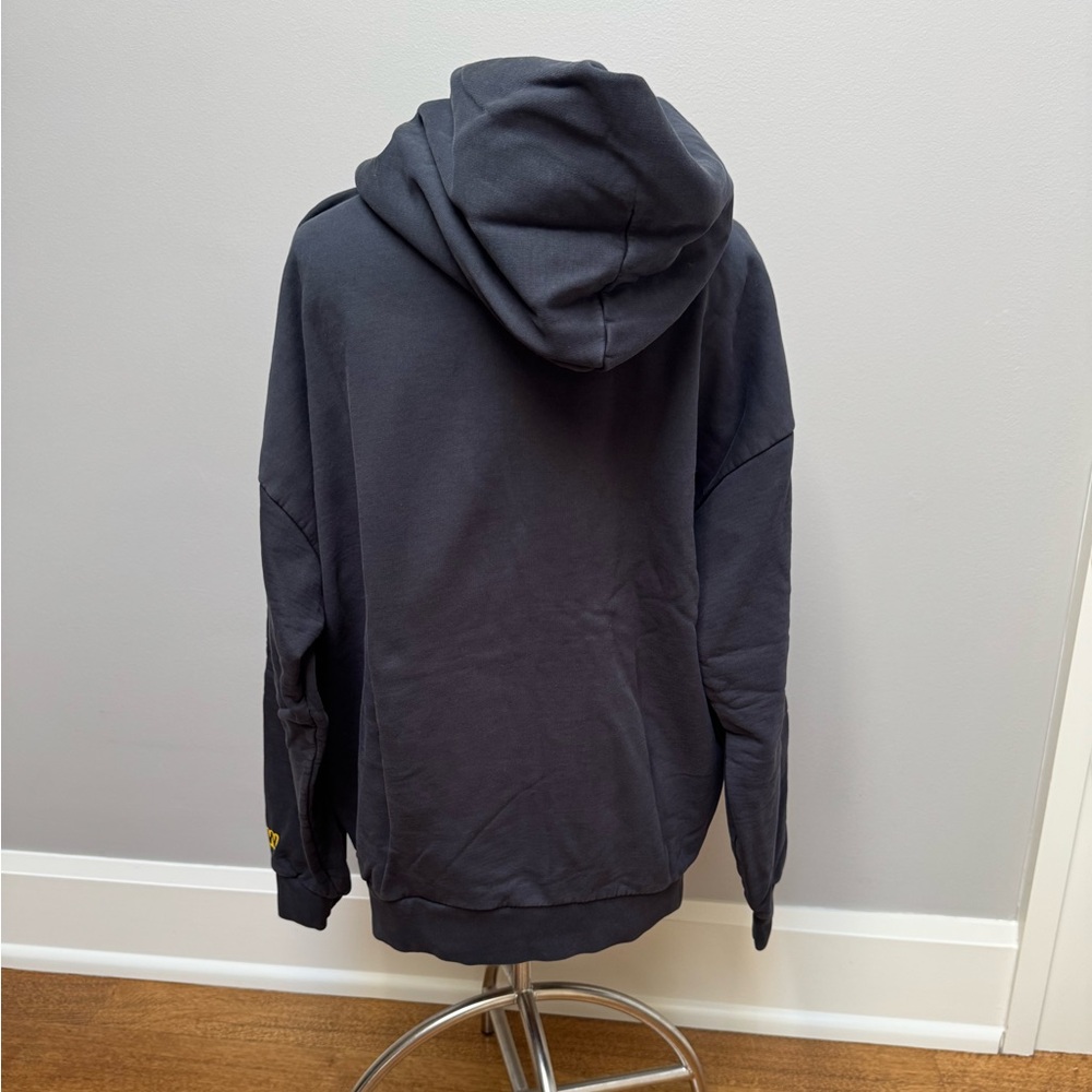 DREW Black Hoodie with Yellow Smiley Logo - Picture 3 of 7